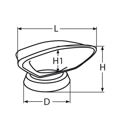 Дефлектор вентиляционный АРТ 814217 (чертеж)